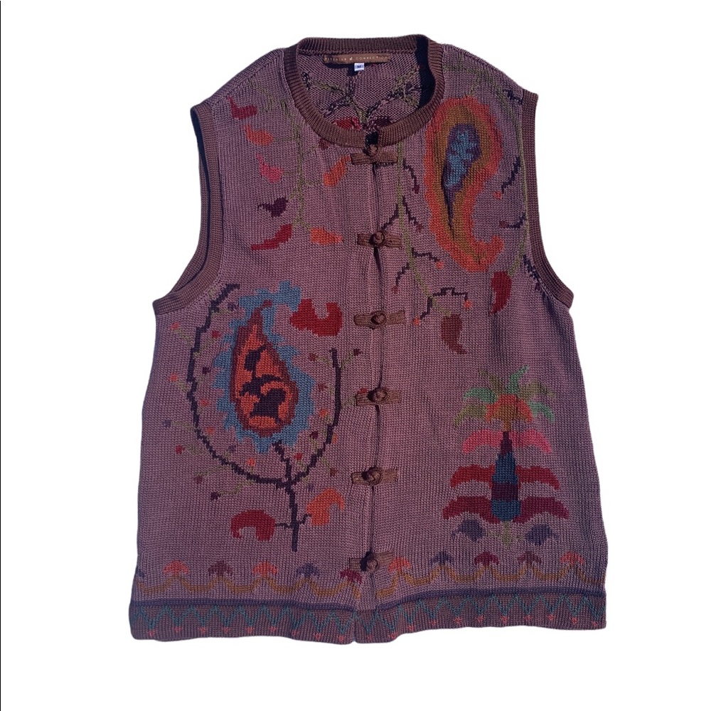 Beautiful Peruvian Connection Vest. Size Medium. 100% Pima Cotton